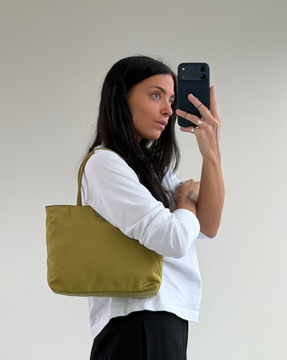 RR ARCHIVE Prada Nylon Double Handle Totebag