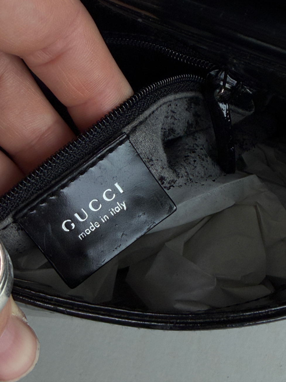 RR ARCHIVE Gucci Pantent Leather Handbag