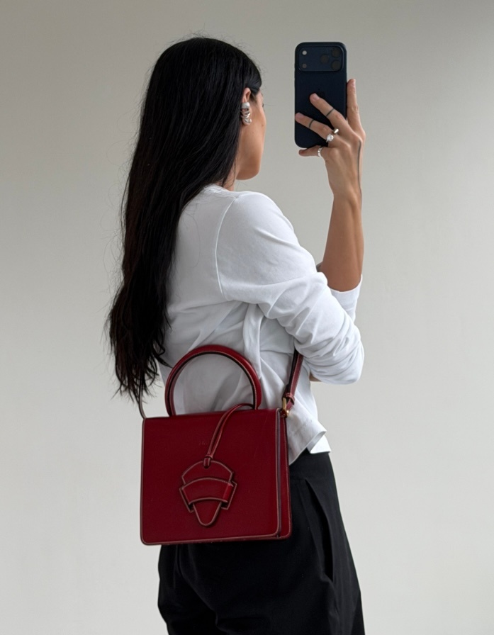 RR ARCHIVE Loewe Barcelona Shiny Leather Handbag