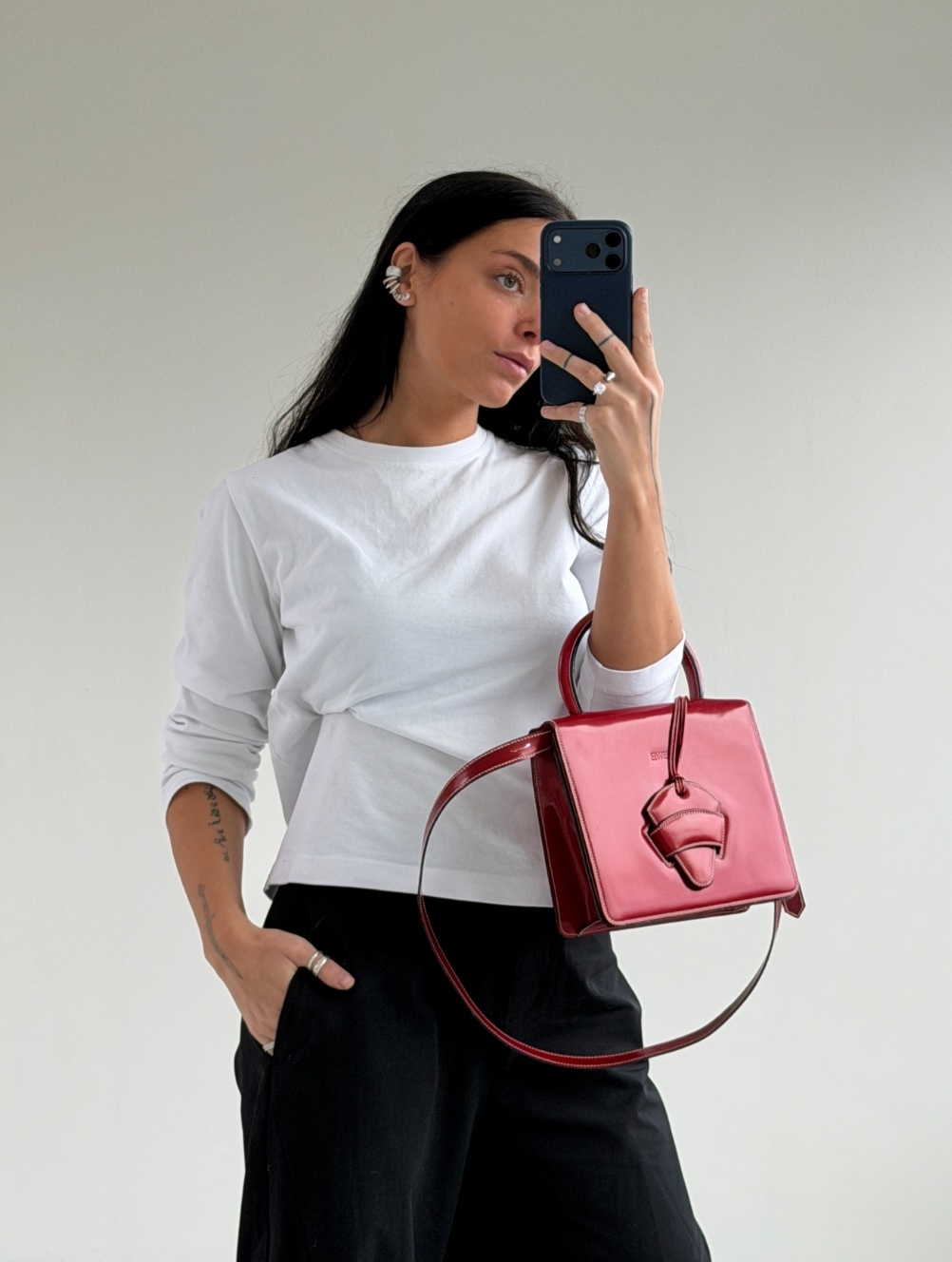 RR ARCHIVE Loewe Barcelona Shiny Leather Handbag