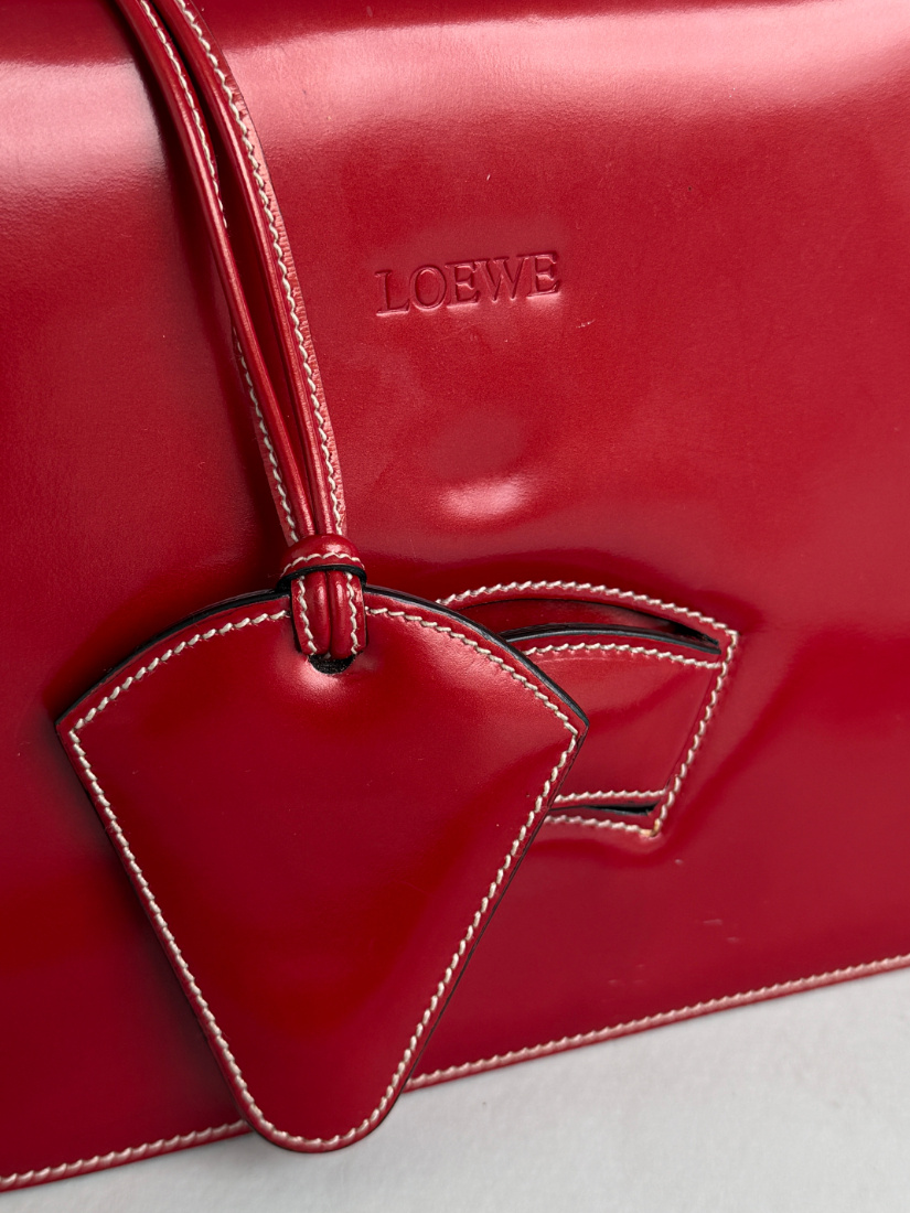 RR ARCHIVE Loewe Barcelona Shiny Leather Handbag