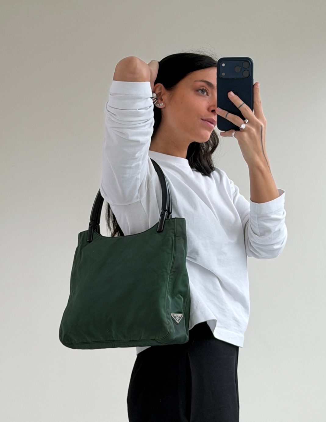 RR ARCHIVE Prada Double Plexi Handle Tote