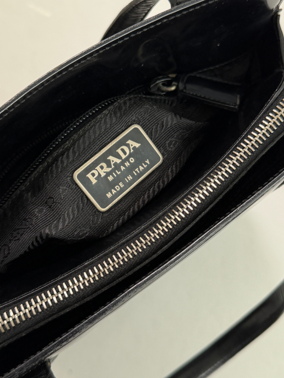 RR ARCHIVE Prada Patent Leather Handbag