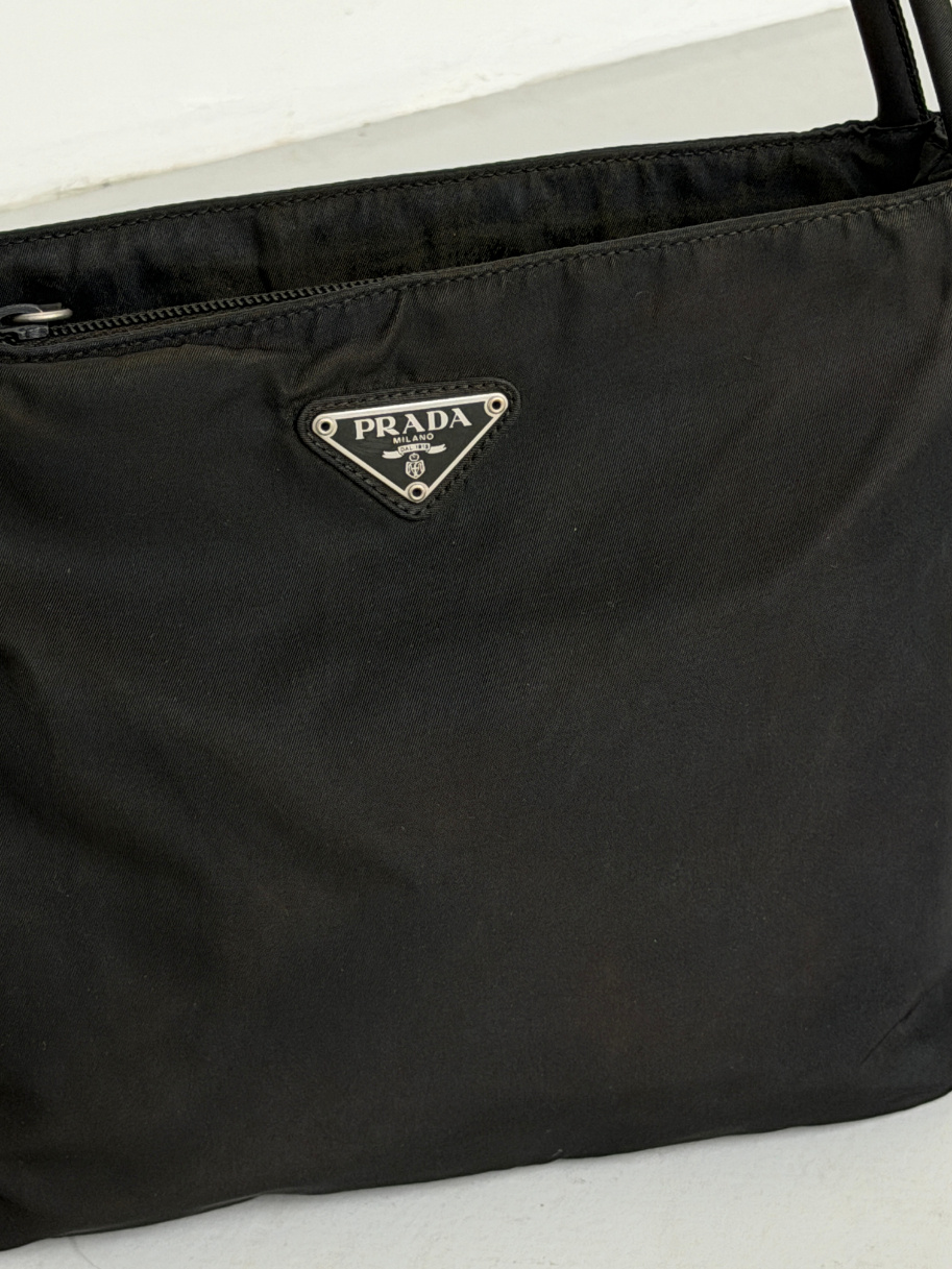 RR ARCHIVE Prada Nylon Tessuto Double Handle Bag