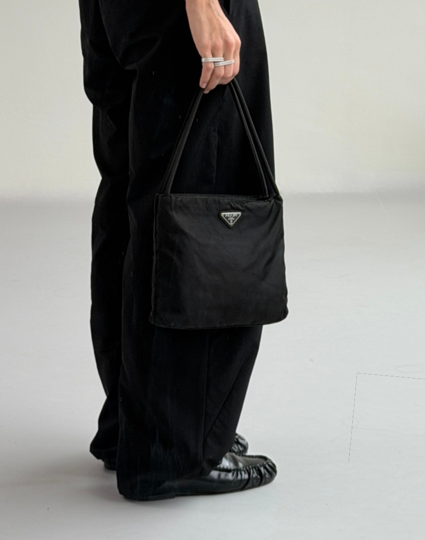 RR ARCHIVE Prada Nylon Tessuto Double Handle Bag