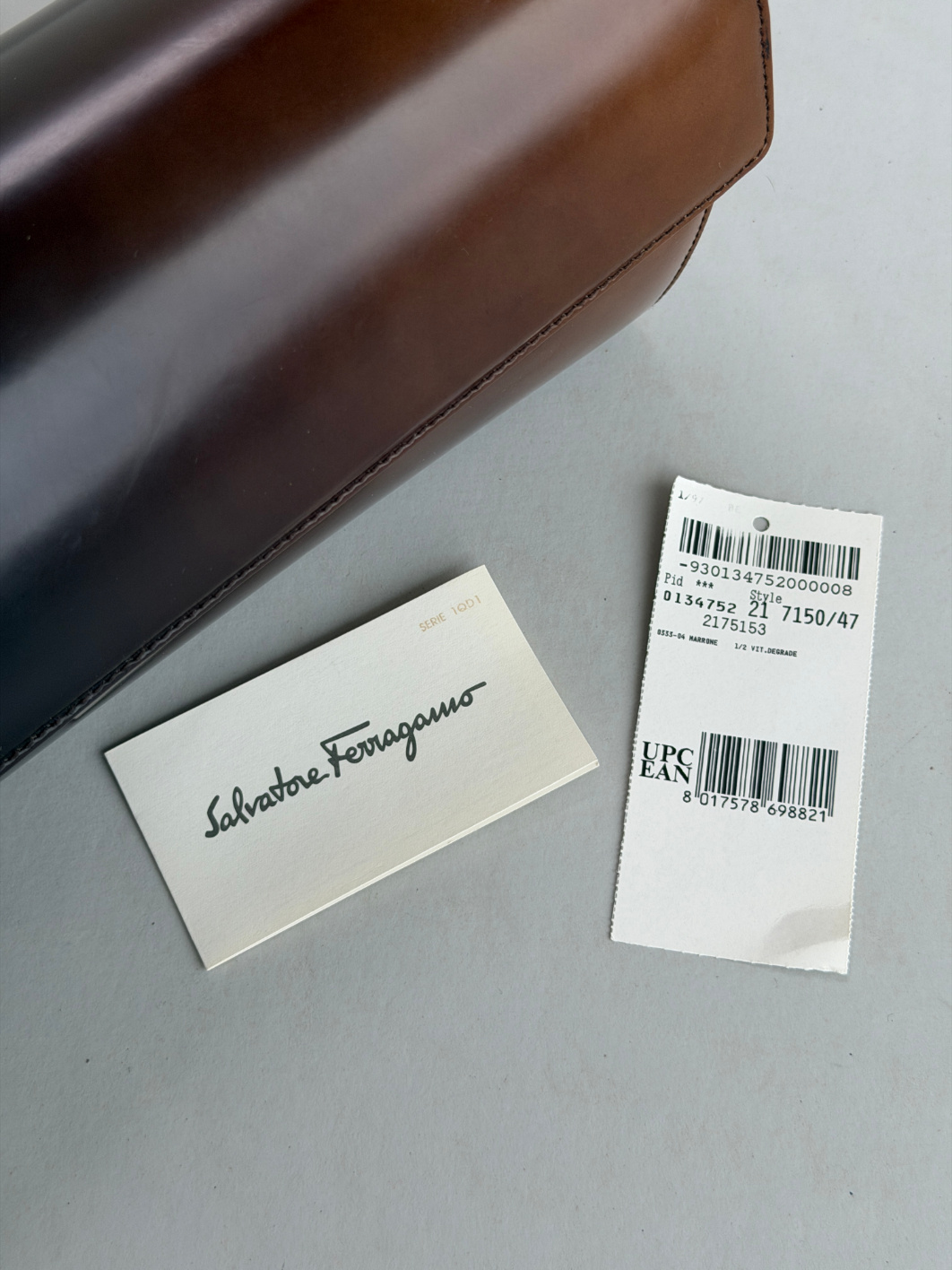 RR ARCHIVE Salvatore Ferragamo Leather Faded Handbag