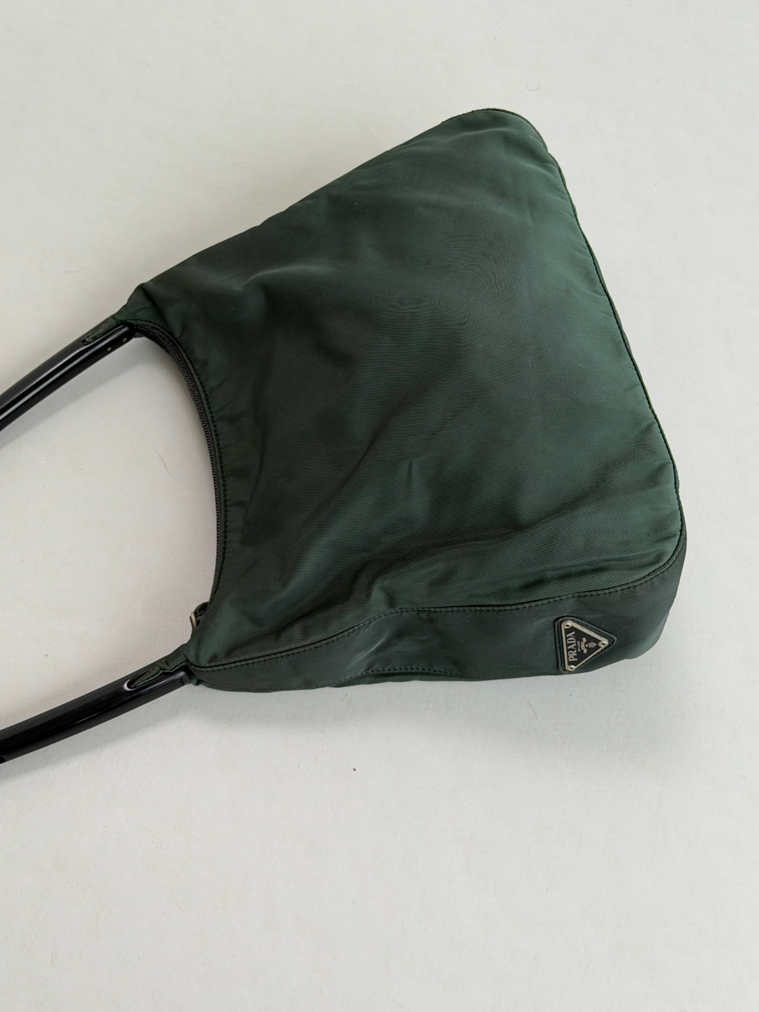 RR ARCHIVE Prada Tessuto Plexi Handle Tote