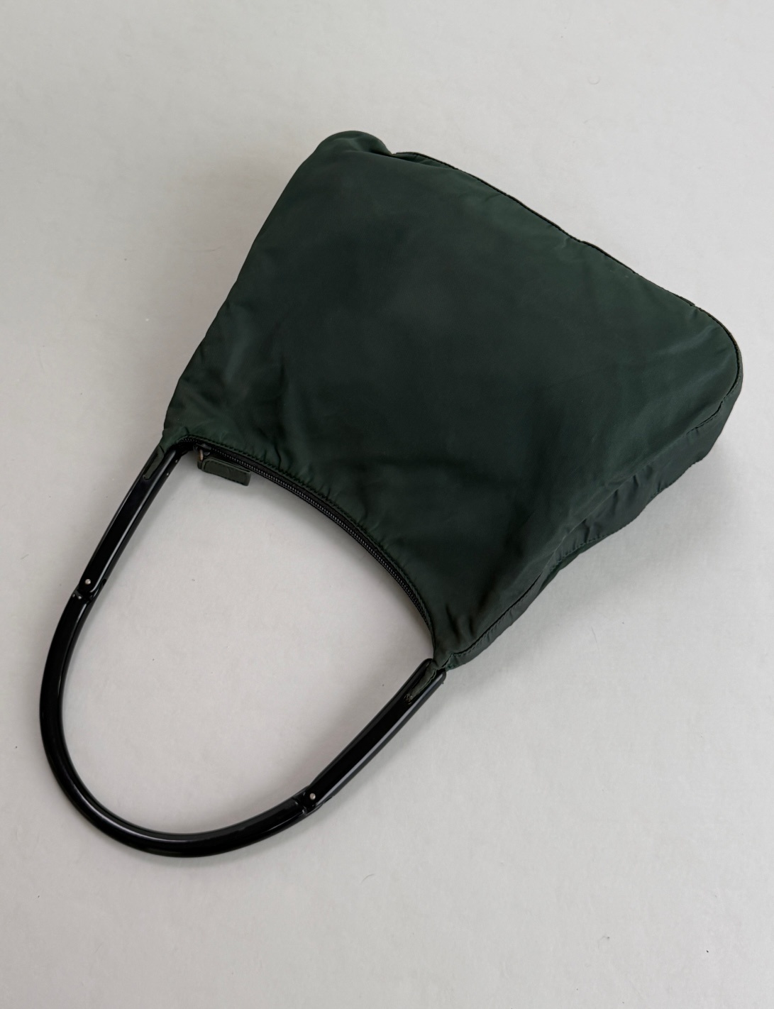 RR ARCHIVE Prada Tessuto Plexi Handle Tote