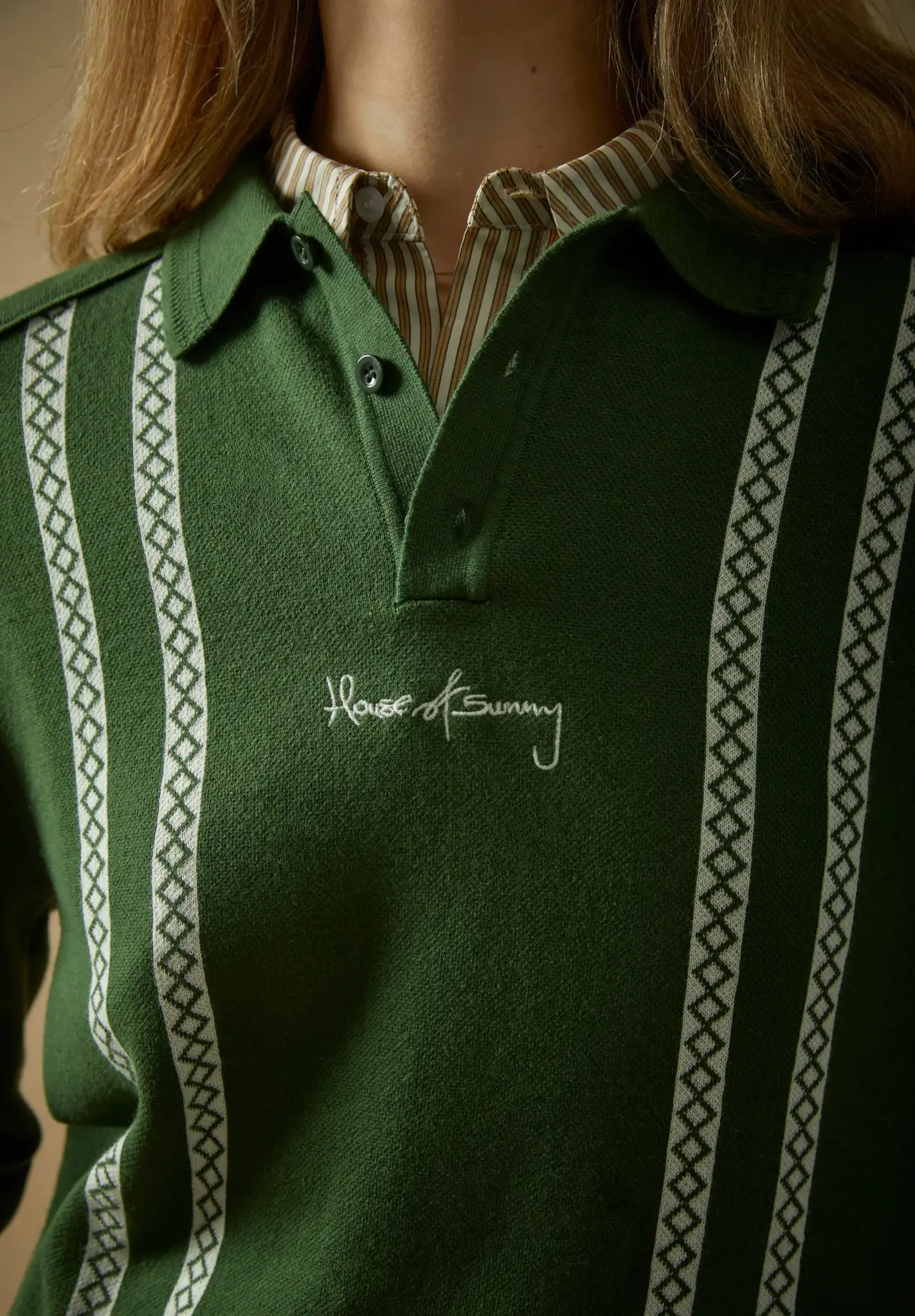 House of Sunny Stripe Knitted Rugby Longsleeve