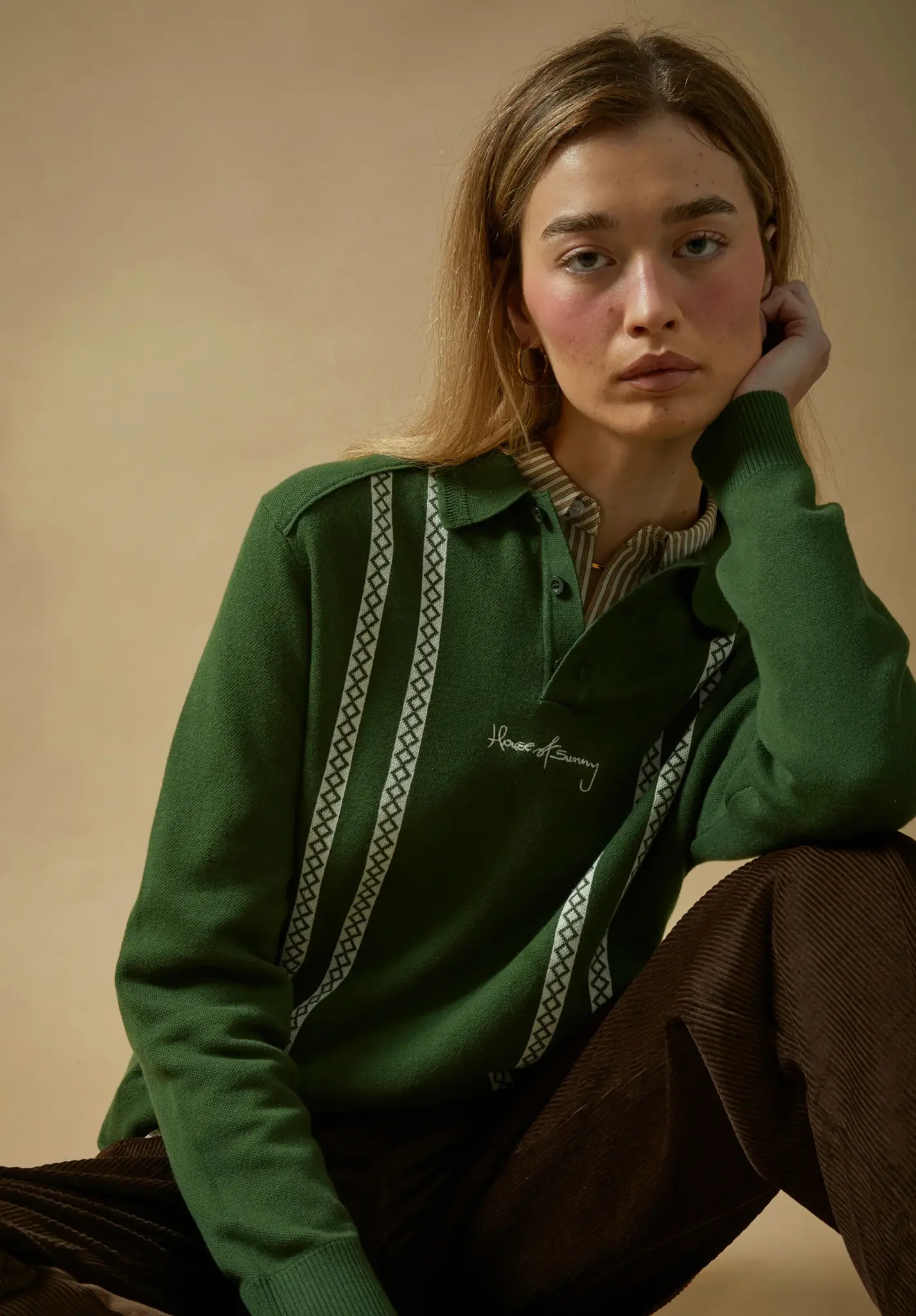 House of Sunny Stripe Knitted Rugby Longsleeve