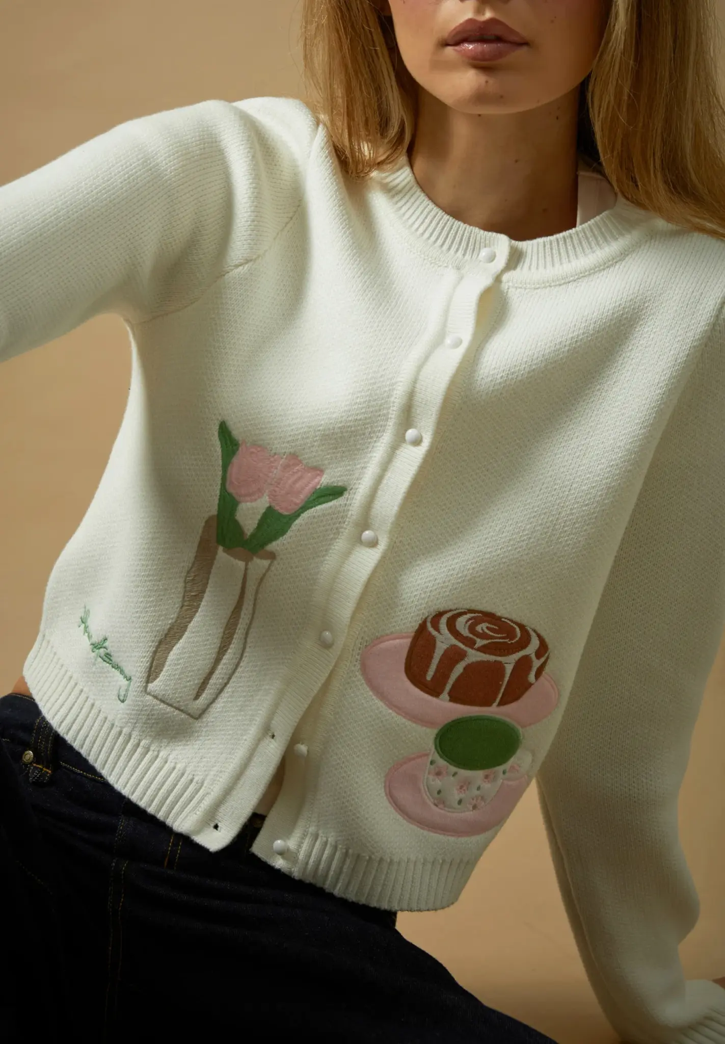 House of Sunny Matcha-ing my Mood Cardigan