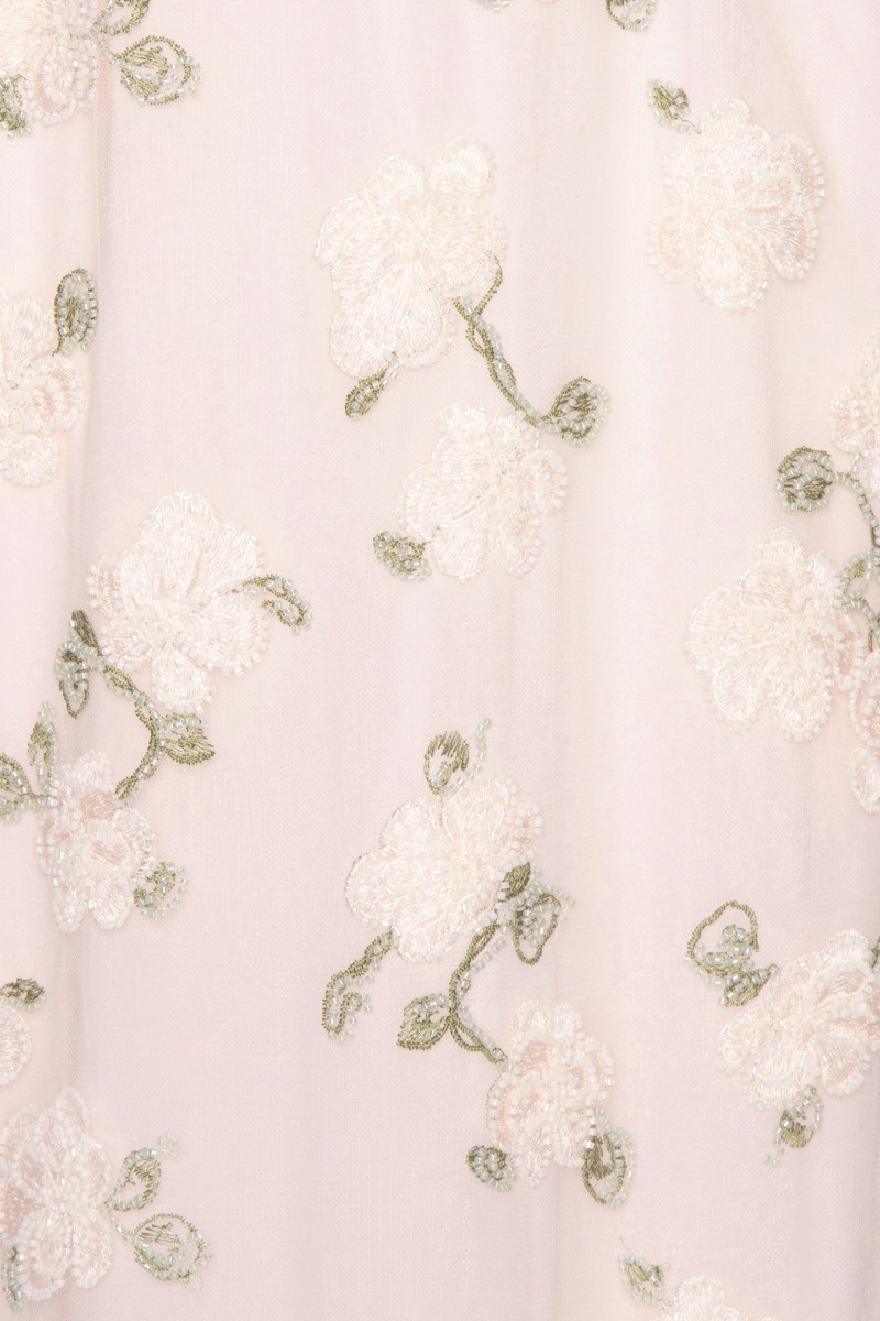 Rotate Flower Beads Maxi Dress