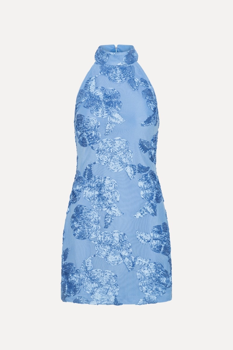 Rotate Beaded Halterneck Dress