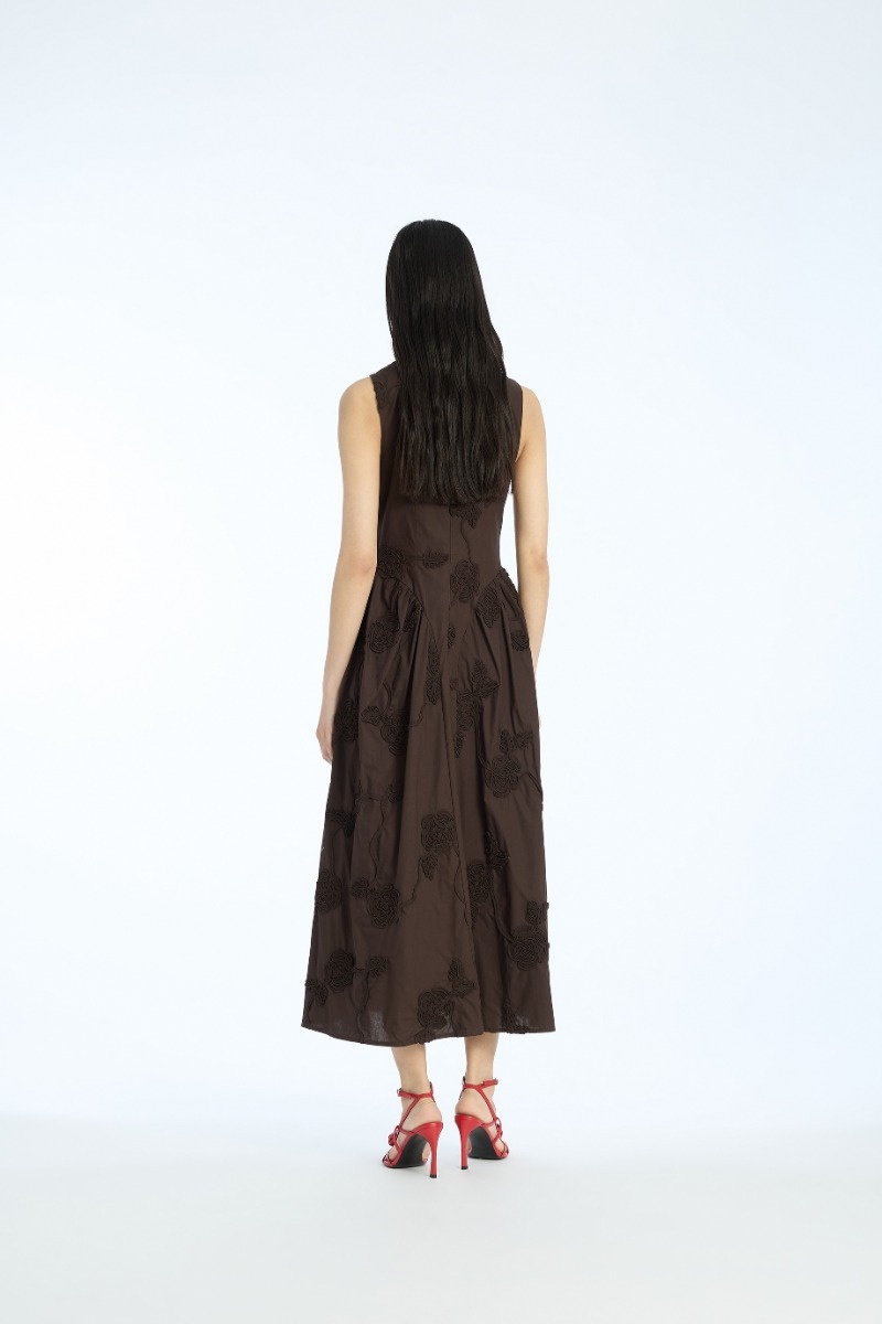 Rotate Flower Midi Dress