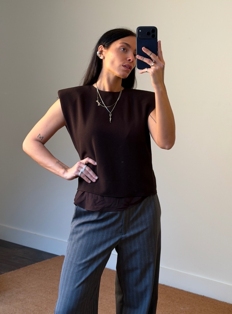 Rotate Two Layer Boxy Top