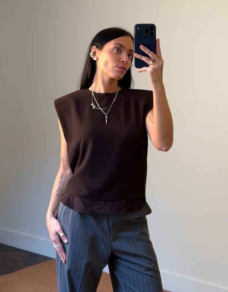 Rotate Two Layer Boxy Top