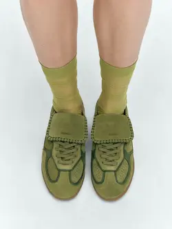 Alohas Club Suede Leather Sneakers