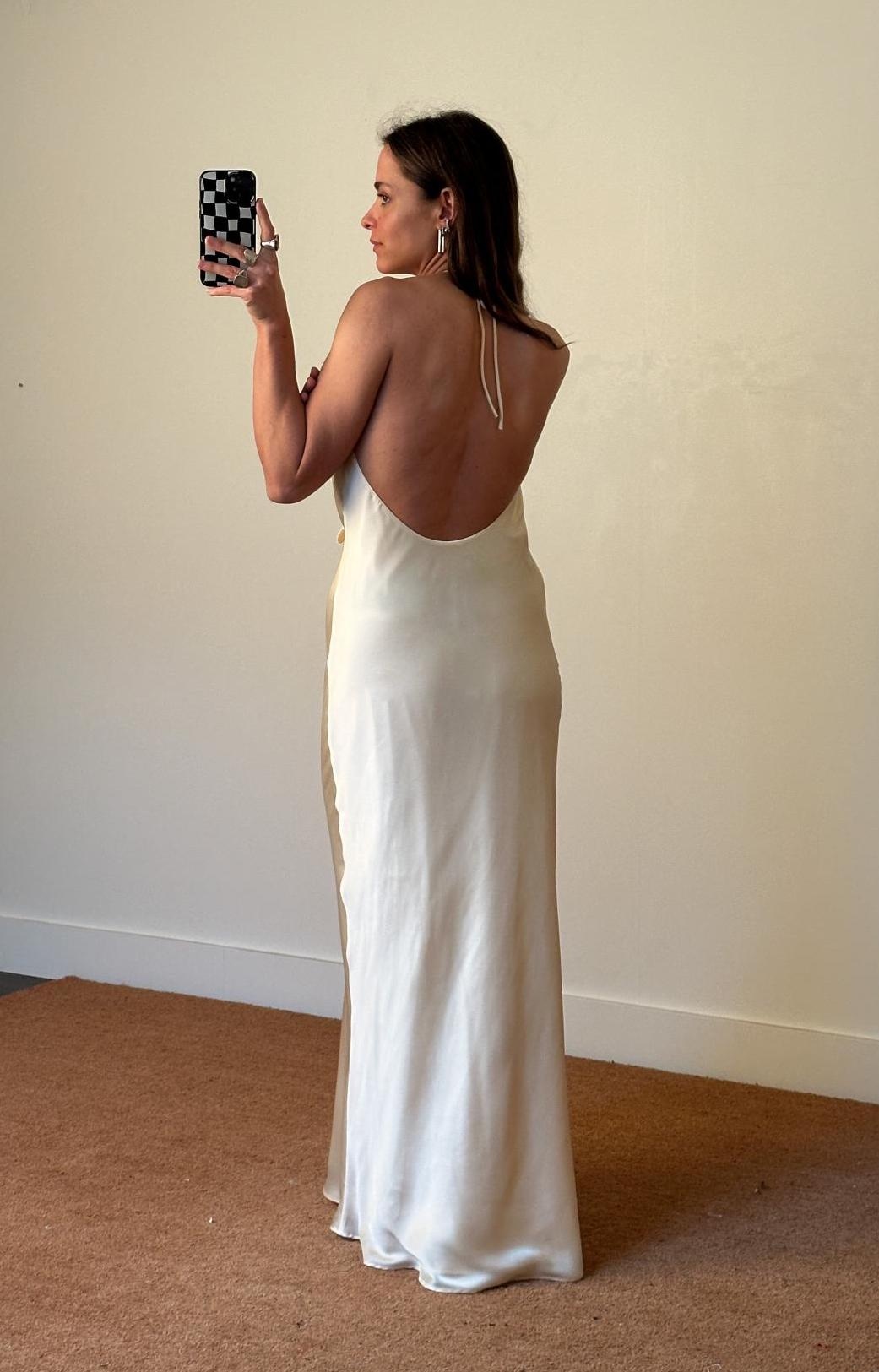 Rotate Chiffon Halter Dress