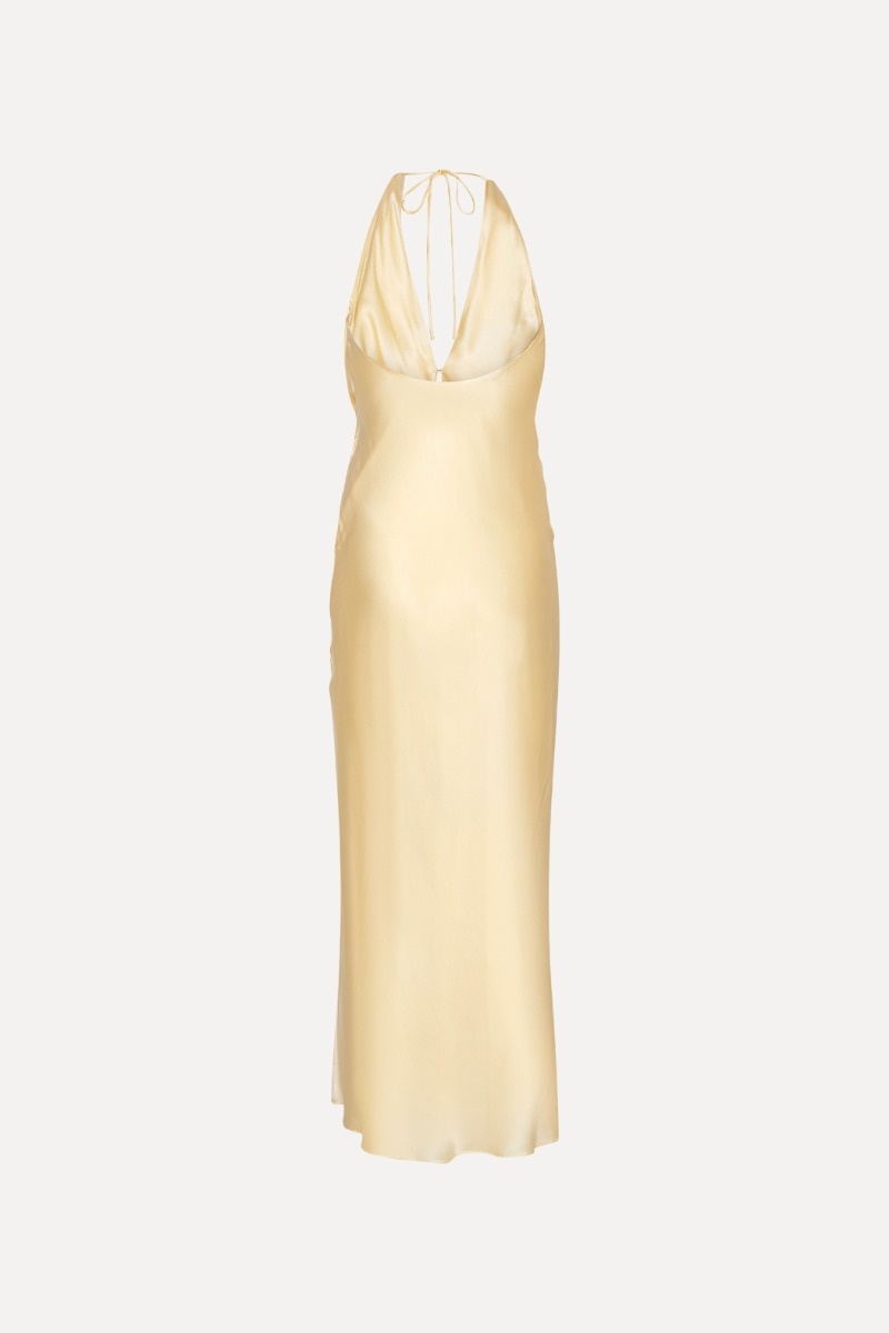 Rotate Chiffon Halter Dress