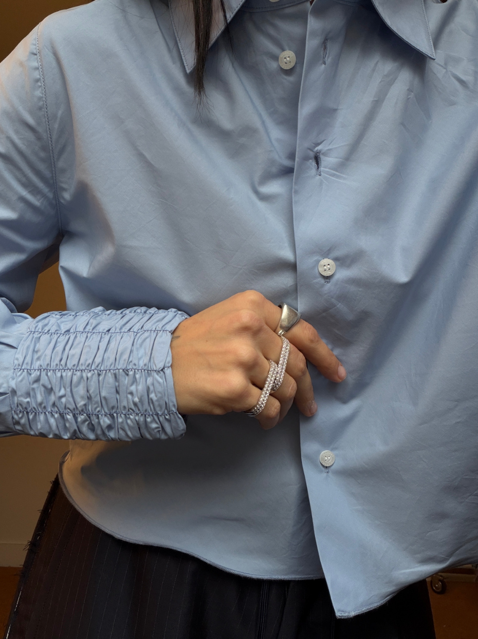 Laagam Roxane Ruched Shirt