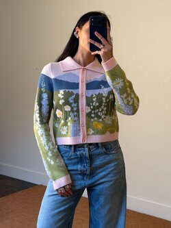 House of Sunny Sunset Blooms Tripper Cardigan