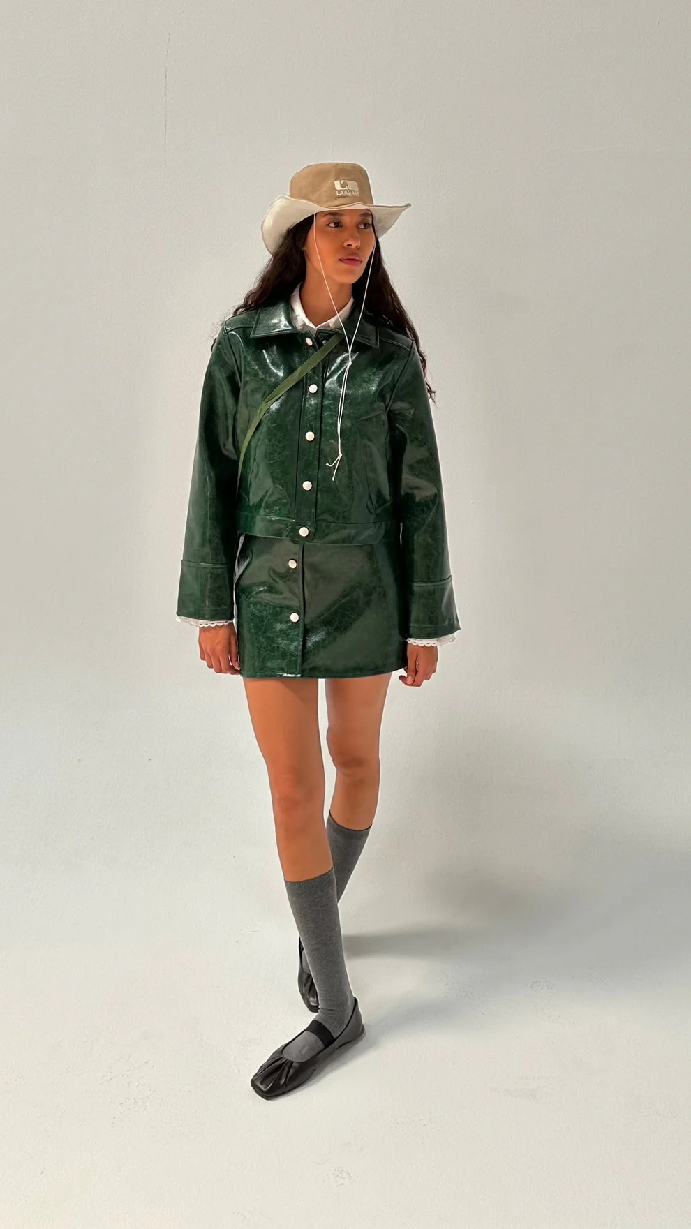 Laagam Lena Faux Leather Jacket