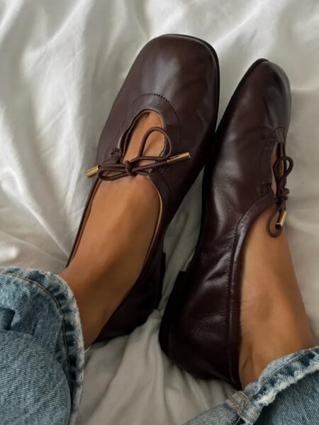 Alohas Rosalind Leather Ballet Flats