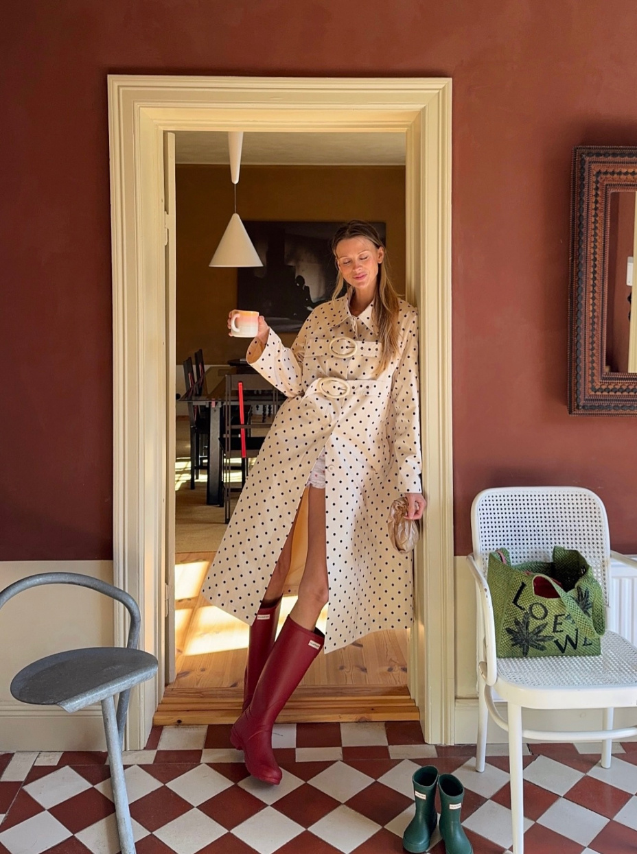 Hosbjerg Bridget Polka Dots Coat