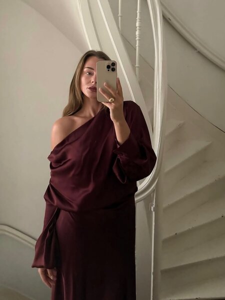 Viveh Sahail Satin Blouse