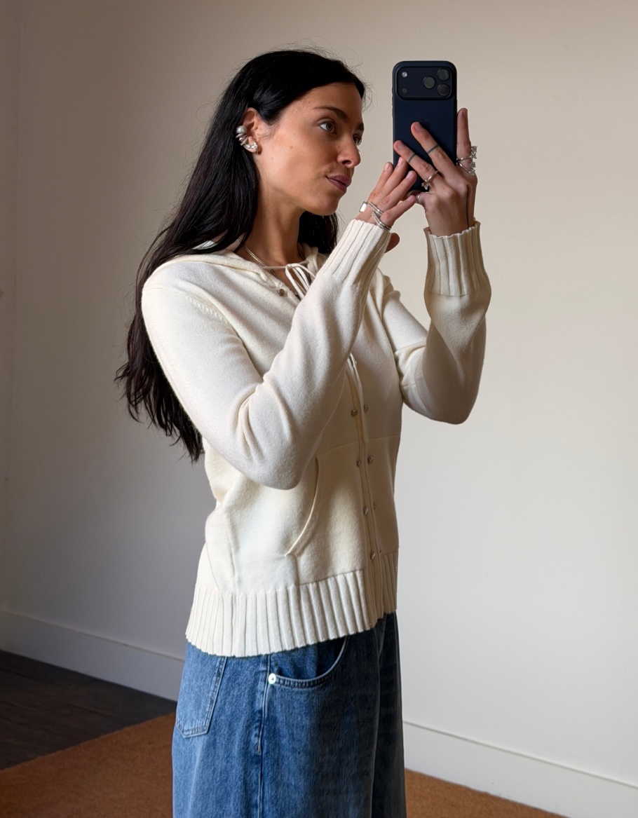 Laagam Florana Zipped Knitted Sweatshirt