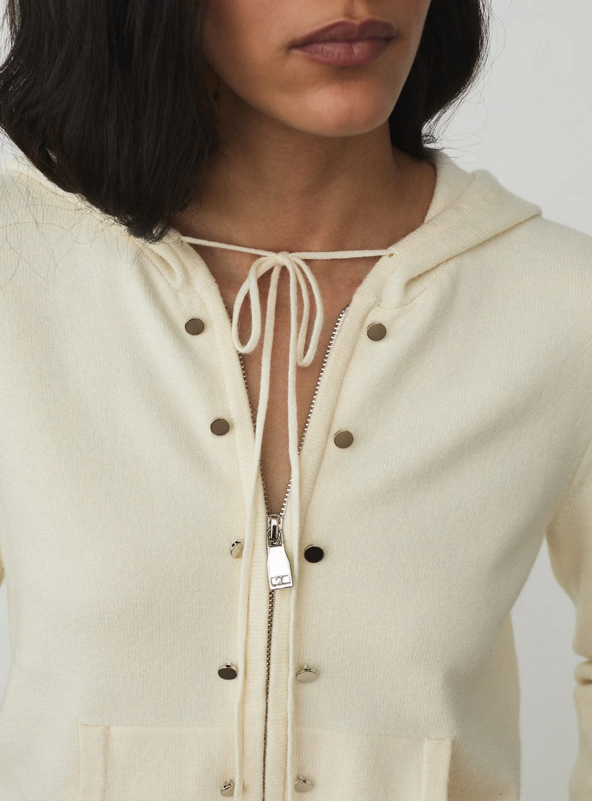 Laagam Florana Zipped Knitted Sweatshirt