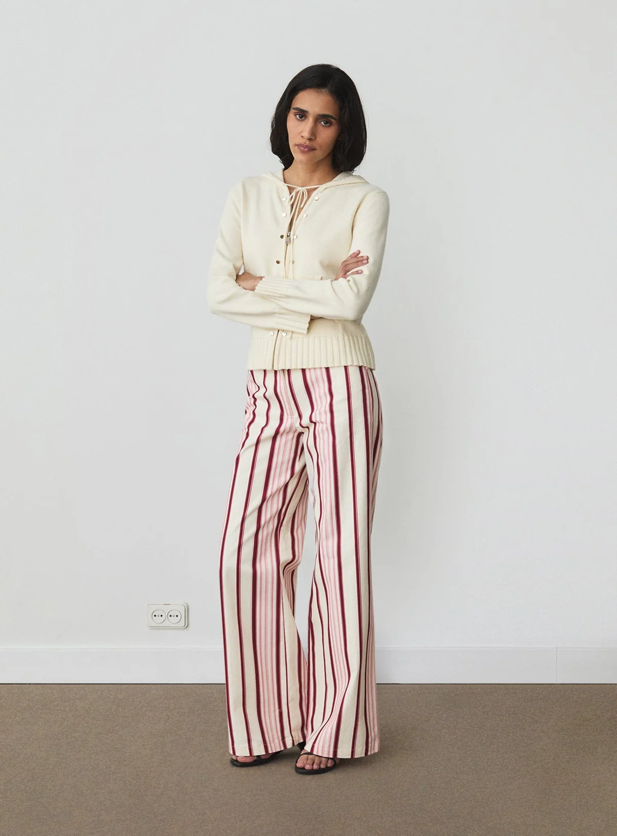 Laagam Florana Zipped Knitted Sweatshirt