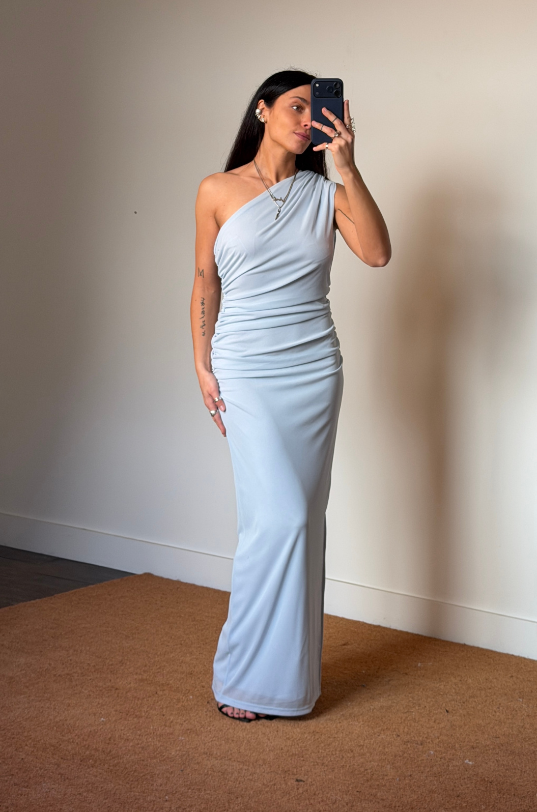 Rotate One Shoulder Dress