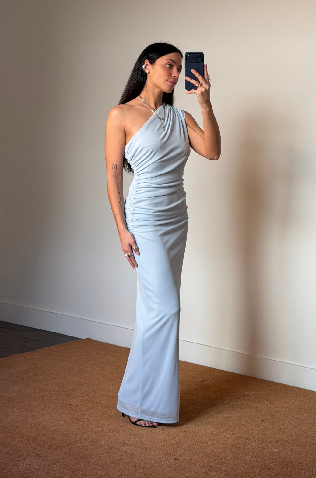 Rotate One Shoulder Dress