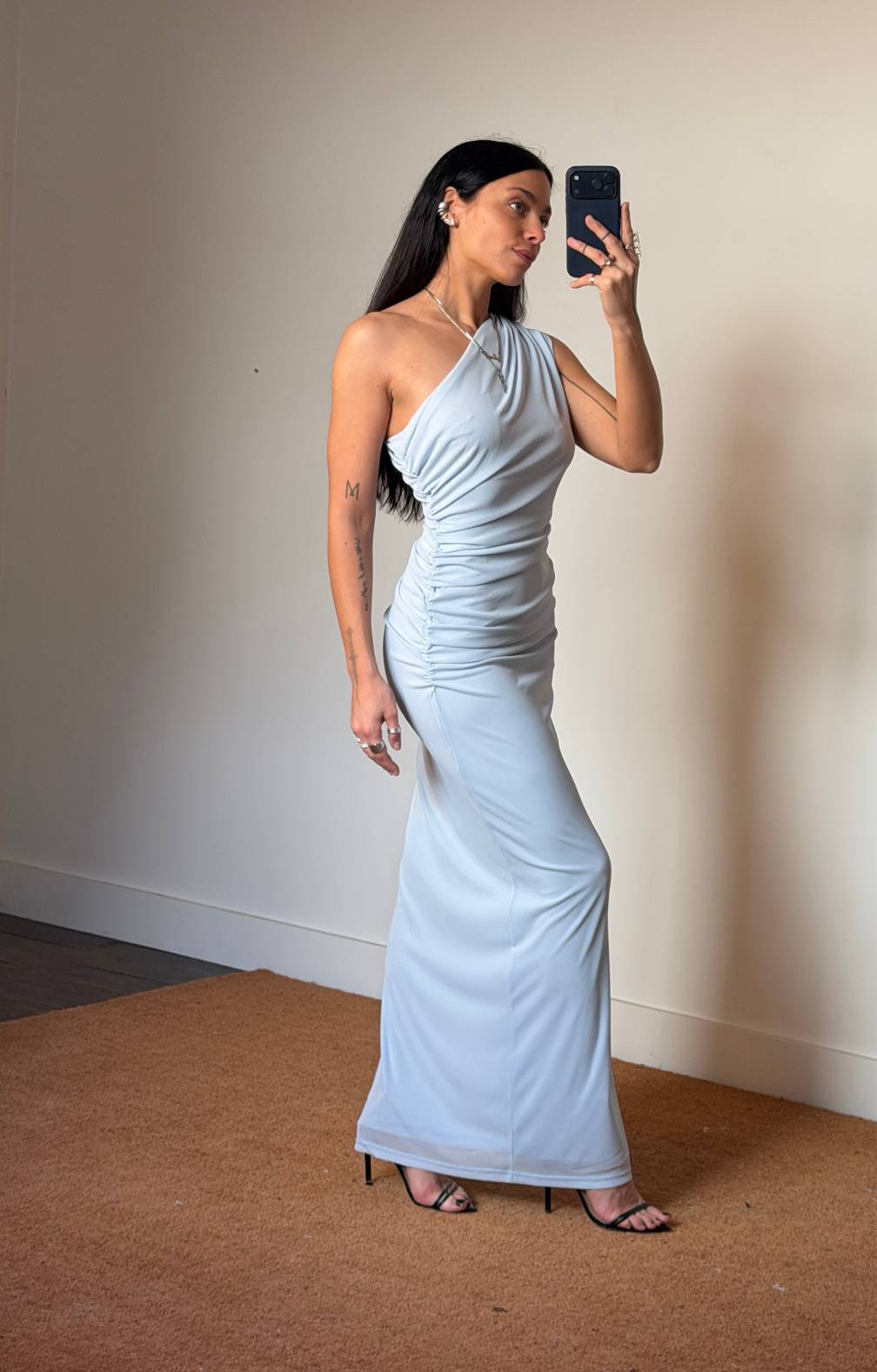 Rotate One Shoulder Dress