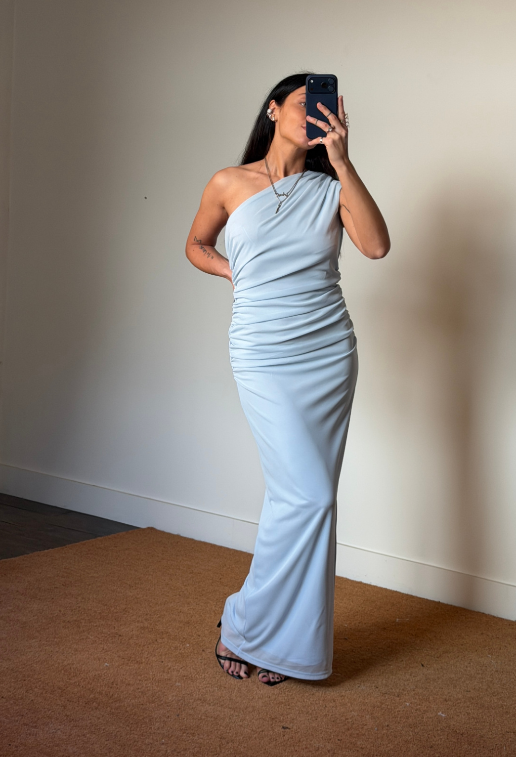 Rotate One Shoulder Dress