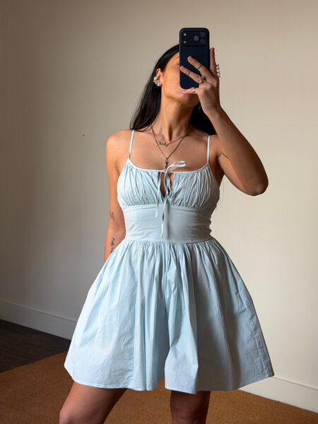 Rotate The Strap Mini Dress