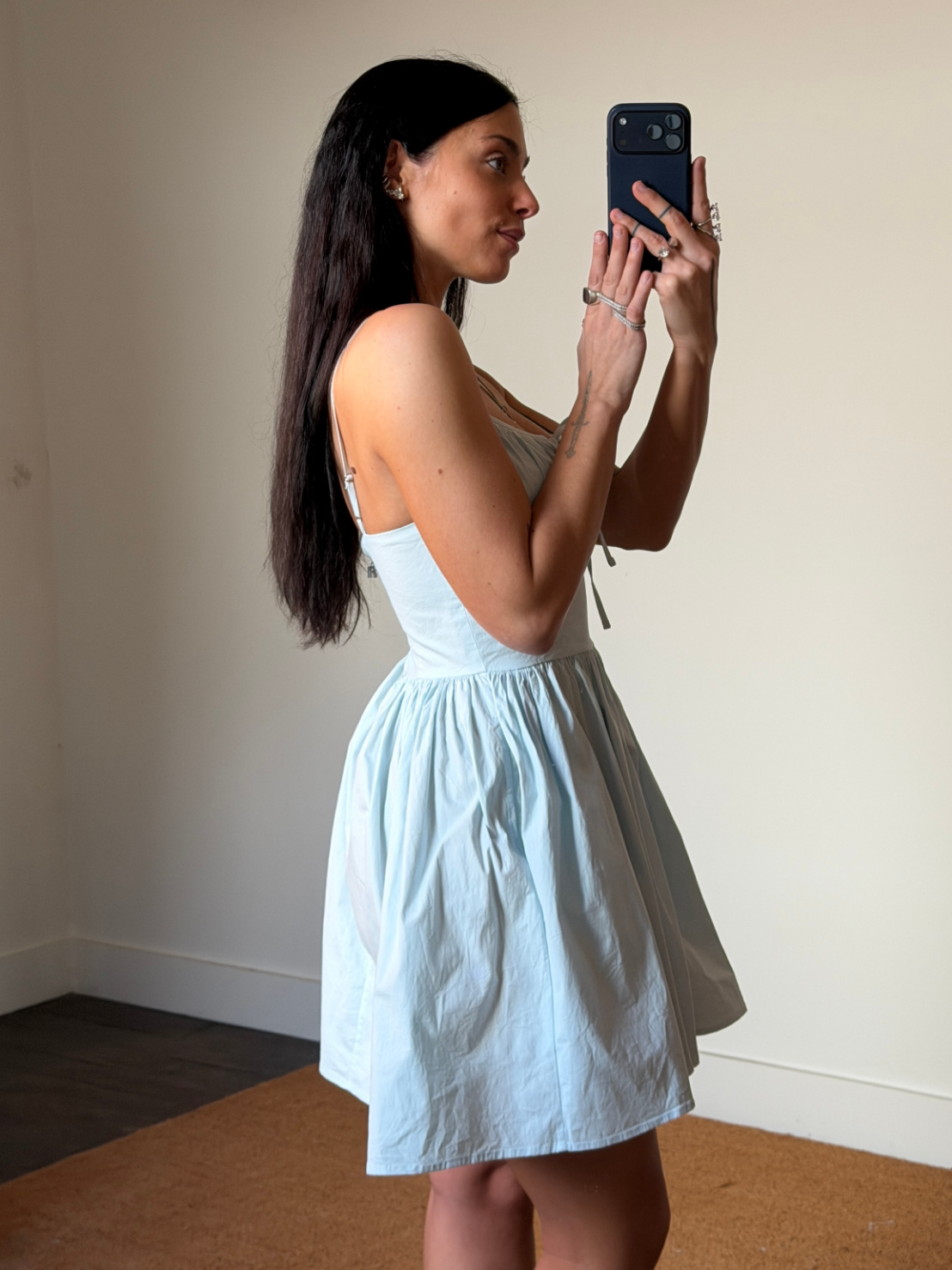 Rotate The Strap Mini Dress