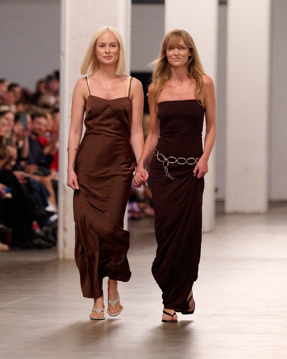 Rotate Satin Maxi Slip Dress
