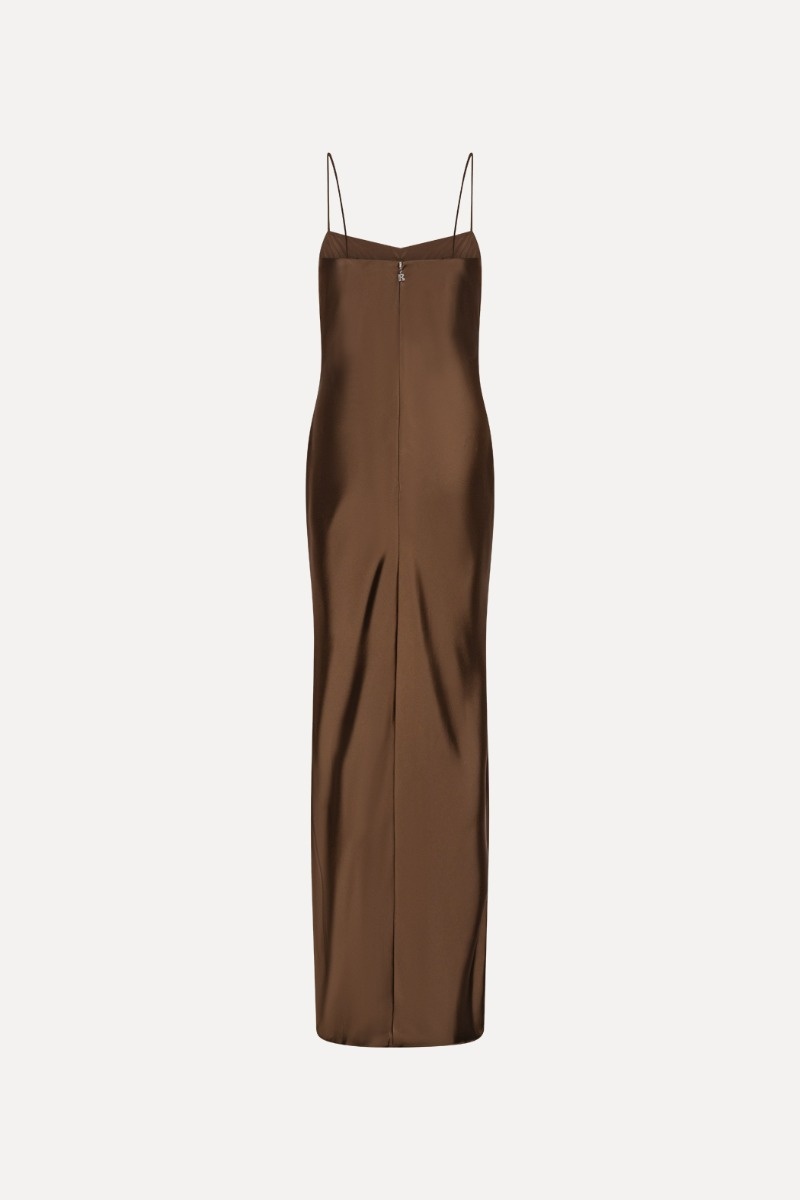 Rotate Satin Maxi Slip Dress