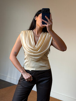 Rotate Chiffon Waterfall Top