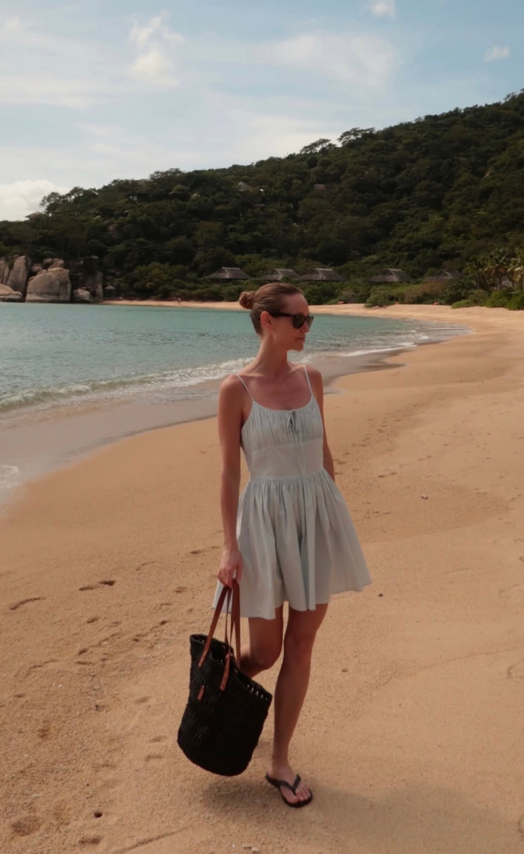 Rotate The Strap Mini Dress