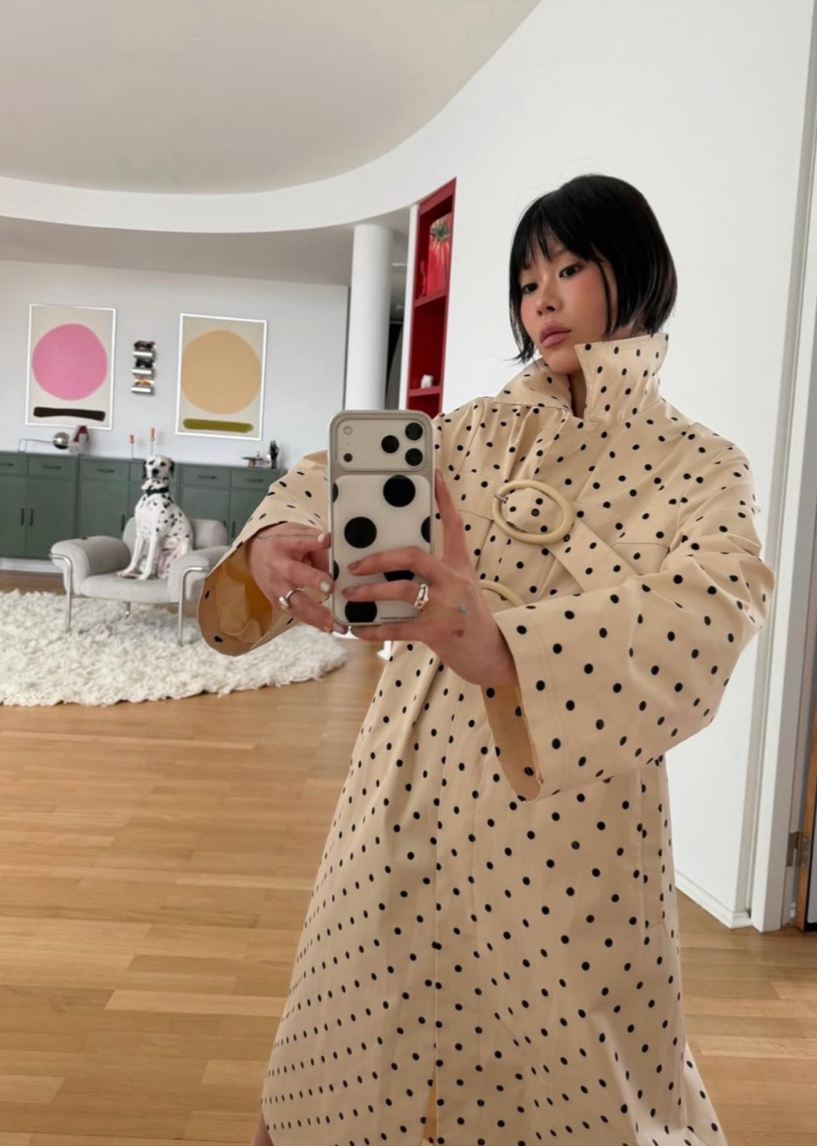 Hosbjerg Bridget Polka Dots Coat