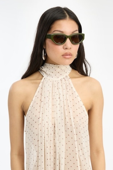 Rotate Cat Eye Frame Sunglasses