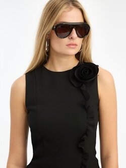 Rotate Pilot Aviator Frame Sunglasses