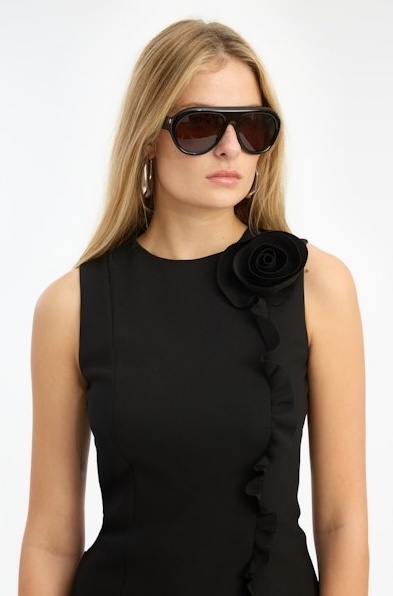 Rotate Pilot Aviator Frame Sunglasses