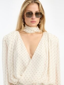 Rotate Metal Aviator Frame Sunglasses