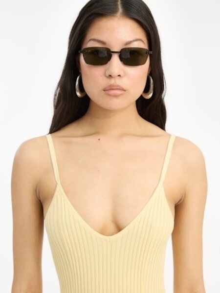 Rotate Squared Rimless Frame Sunglasses