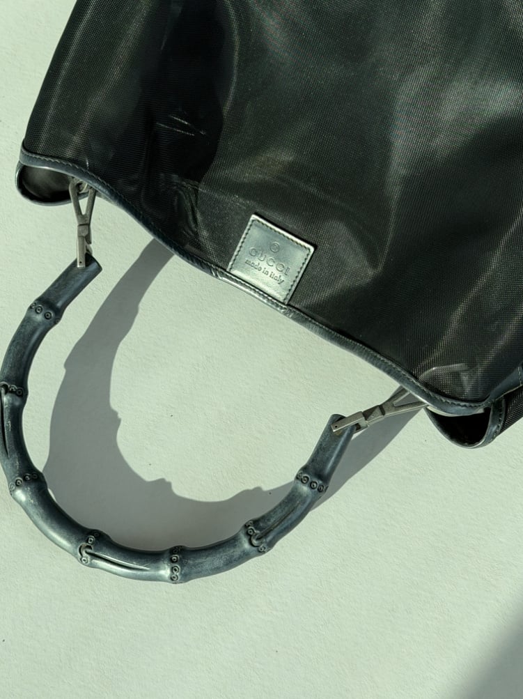 RR ARCHIVE Gucci Mesh Bamboo Maxi Bag