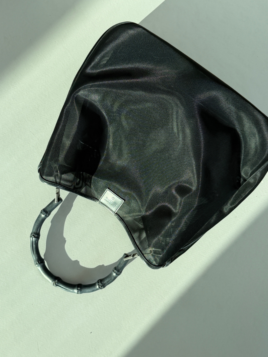 RR ARCHIVE Gucci Mesh Bamboo Maxi Bag